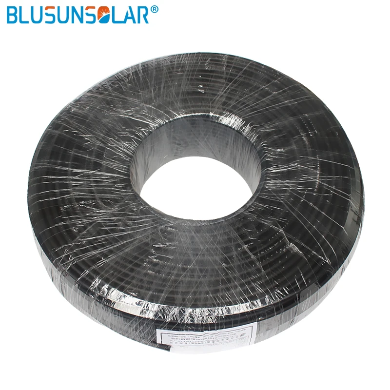 

10 Meters/Roll high quality 6mm2 (10AWG) Solar Cable Red or Black Pv Cable Wire Copper Conductor XLPE Jacket TUV Certifiction