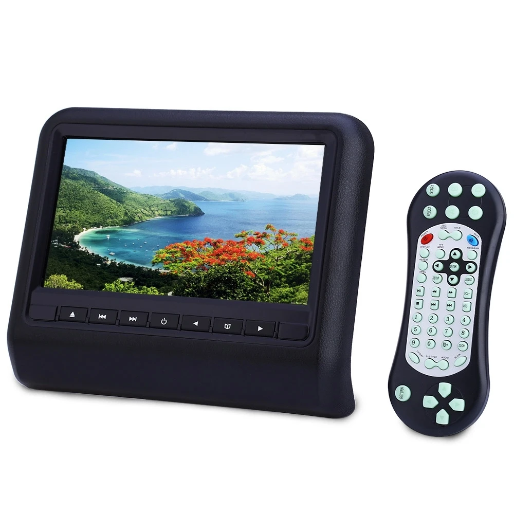 

OllyMurs 9 Inch Car DVD Player MP3 Player USB SD Slot 800 x 480 LCD Screen Headrest Backseat Car Monitor XQ-36