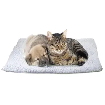 

Pet Dog Cat Warm Cotton Carpet Animal Self-Heating Rest Sleep Blanket Pad Breathable Pet Cushion Sleeping Mat Size S/ L