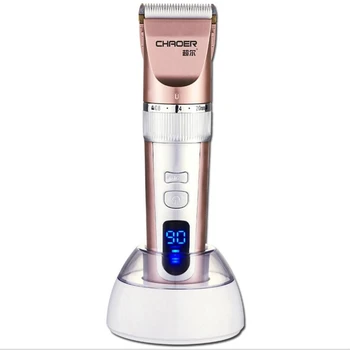

Professional Hair Clipper Ceramic Titanium Blade Rechargeable Hair Trimmer for Men Salon Barber Hair Cutting Shaving Machine