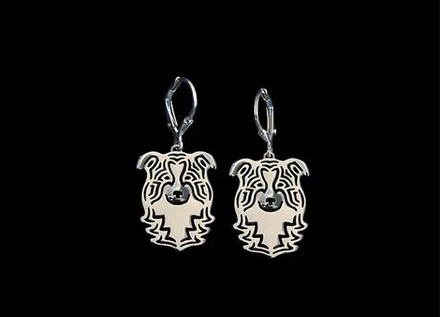 

Fashion cute animal Border Collie Drop Earrings Pet Dog Earrings for women girls charm pretty christmas gift jewelry