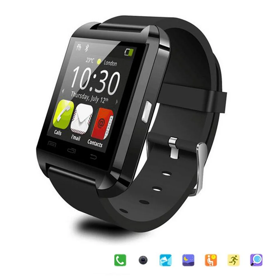 Bluetooth Smart Watch U8 Wrist Watch U8 font b SmartWatch b font For iPhone and Samsung