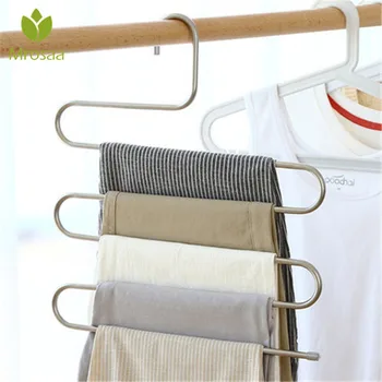 

Mrosaa 5 layers S Shape MultiFunctional Clothes Hangers Pants Storage Hangers Cloth Rack Multilayer Storage Cloth Hanger