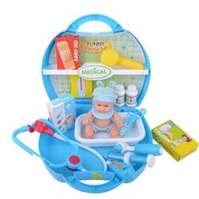 Детская одежда для девочек чемоданы медицинского оборудования ящик для инструментов и куклы Набор для домашних животных для детей классический детский набор доктора игрушки infantil A093