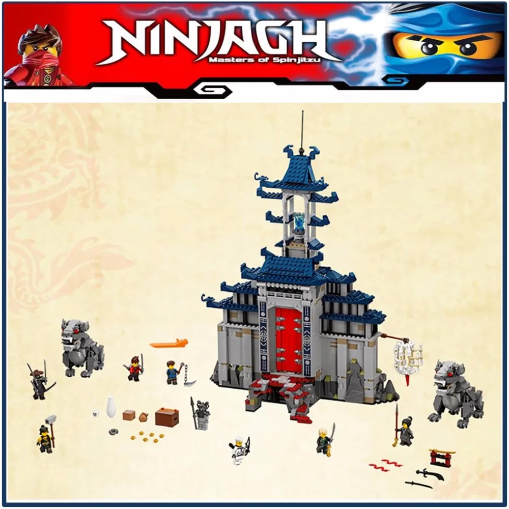 

Temple of The Ultimate Ultimate Weapon 70617 Building Blocks Model Toys 10722 06058 Compatible legoing Ninja Brick Set