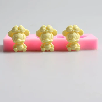 

DIY Mouse Shaped silicone Fondant Mold,Resin Clay Chocolate Candy Silicone Cake Mould,Fondant Cake Decorating Tools FM937