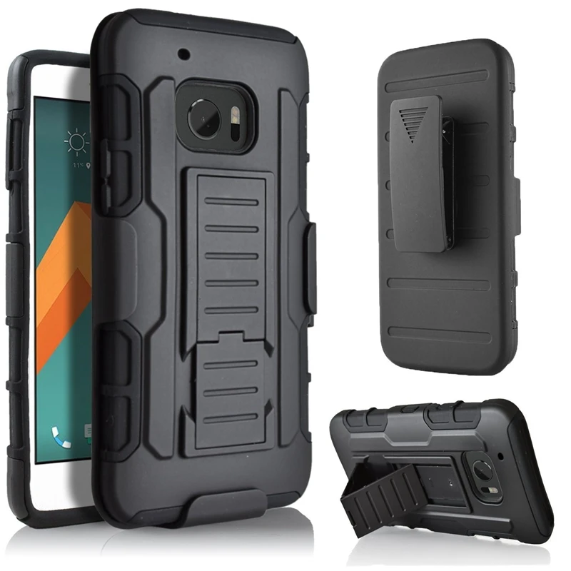 

Luxury For HTC M10 Case Armor Military Back Clip Cover For HTC M8 Case Hard Plastic Sports M9 Phone Cases