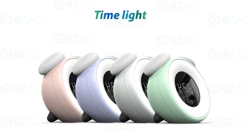 CHIZAO многофункциональные часы светодиодный свет творческий умный сенсор light Touch затемнения ночник Повтор Будильник Зарядка через usb