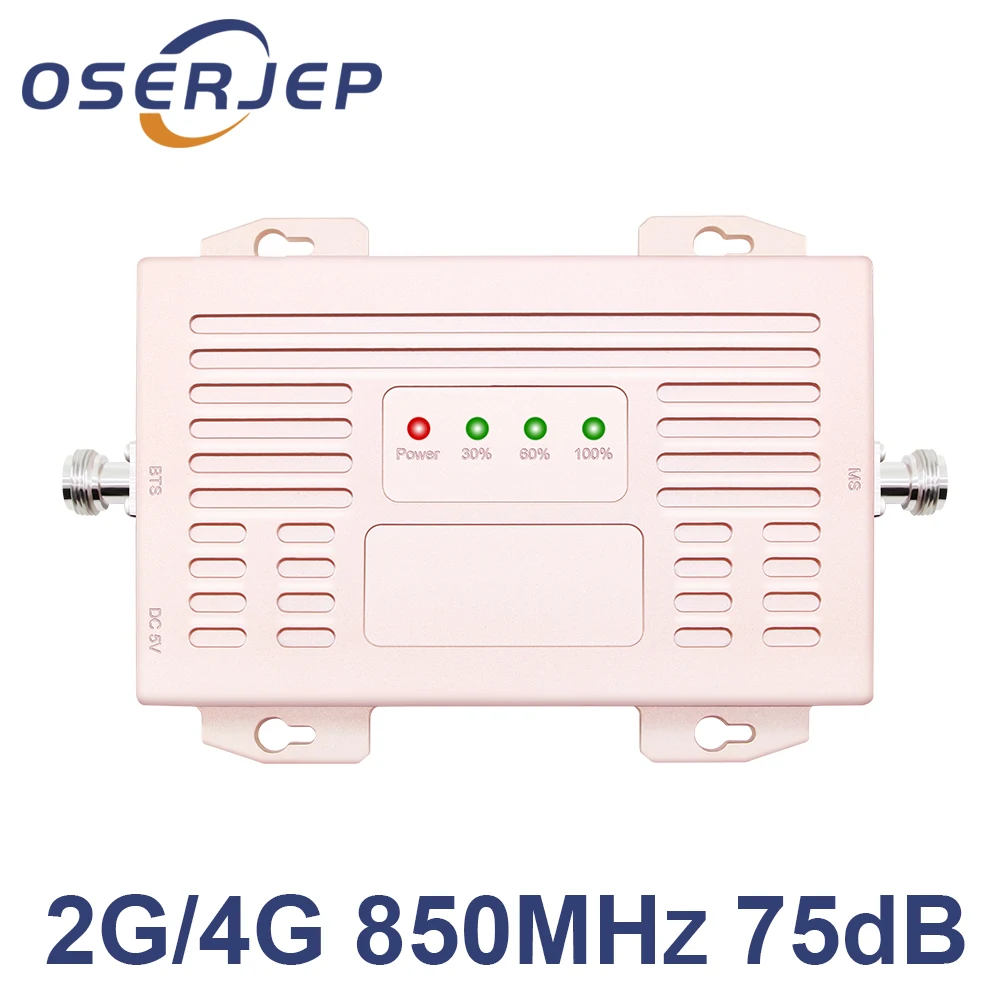 Усилитель телефонного сигнала OSERJEP 70 дБ 2G/4G LTE GSM CDMA 850 Band B5 сотового телефона