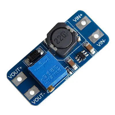 

Everlasting MT3608 DC DC Step Up Adjustable Converter Booster Power Supply Module Output 2A