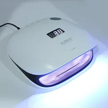 SUNUV SUN4 48 Вт Профессиональный умный УФ светодиодный светильник Сушилка для ногтей кнопка таймера 10 S/30 S/60 S/90 S для гелевое покрытие для ногтей салон или домашнего использования