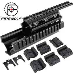 

AK 47/74 Tactical Quad Rails Handguard Rail with 6pcs covers Hunting Shooting Tactical RIS Quad Rail