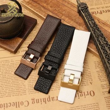 

Genuine leather bracelet 22 24 26 27 28 30mm watchband for diesel watch strap wristwatches band DZ4323 DZ1657 DZ1405 watch band