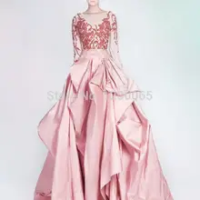 Мириам Фарес Модная новинка сезона vestidos de festa наряд для выпускного Длинные рукава пользовательские платья знаменитостей с кружевами