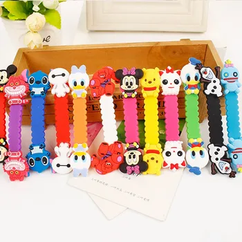 

10pcs/lot wholesale Cartoon Cable Winder Headphone Earphone Cable Wire Organizer Cord Holder For iphone samsung