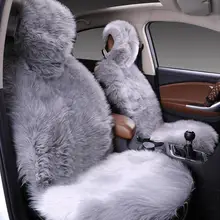 Natural Fur Sheepskin Car Seat Covers, Universal Wool Car Seat Cushion,Winter Warm Car Front Seat Cover SWSC02