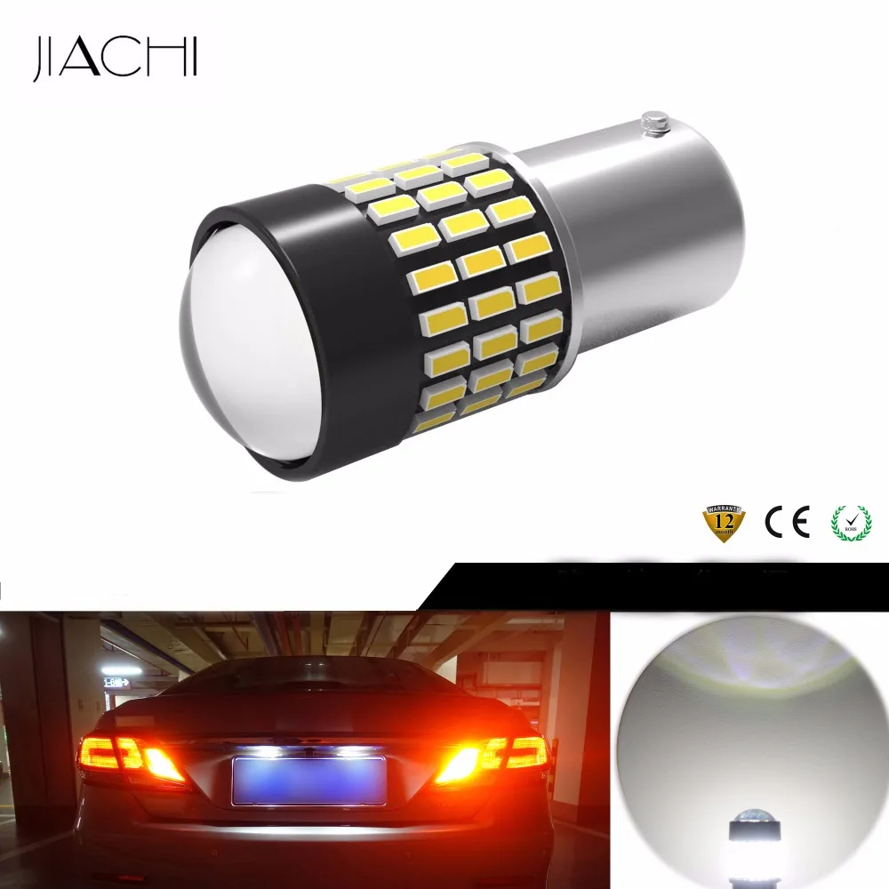 JIACHI 2 шт. авто светильник ing 12 24V 1156 BA15S P21W светодиодный Сигнальные лампы задний