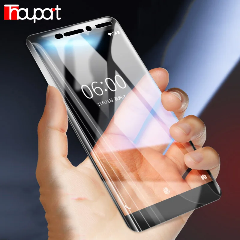 Thouport закаленное стекло для Nokia 8 7 Plus 6 8.1 Защита экрана 7.2 Nokia7 полное покрытие клеем
