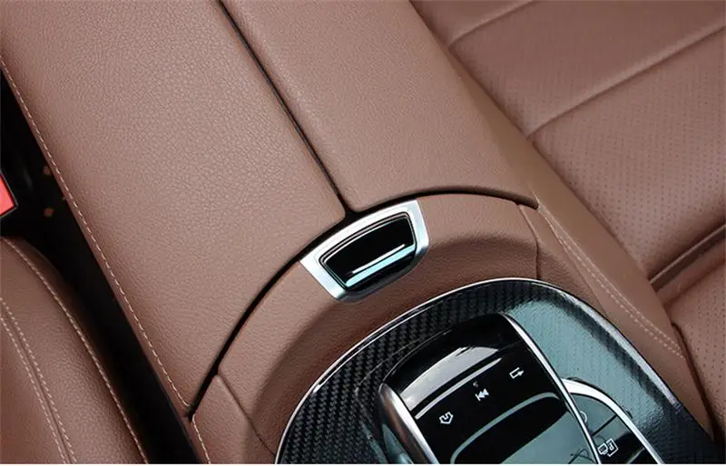 Автомобильный подлокотник ручка украшения крышки наклейки Накладка для Mercedes Benz E Class W213 lnterior авто аксессуары-наклейки с блестками