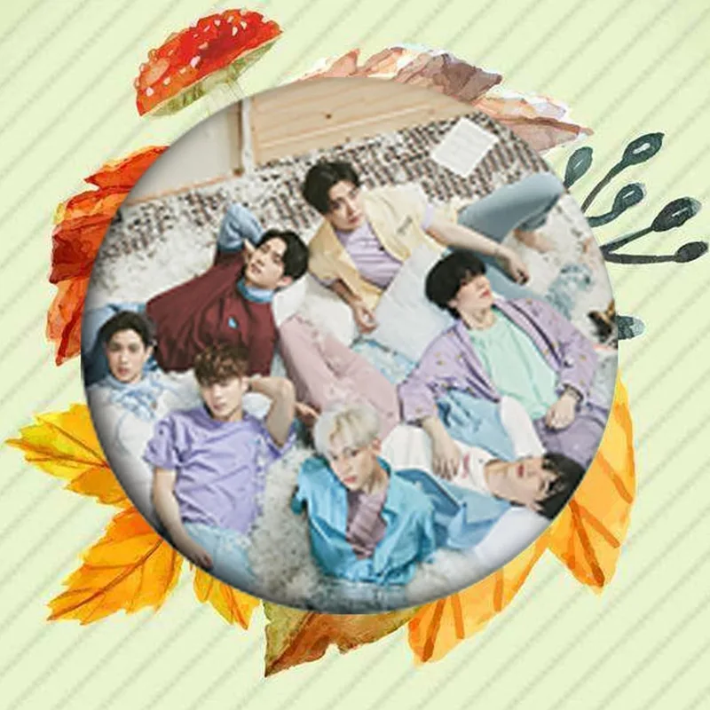 Kpop GOT7 присутствуют: вы мода грудь контактами для сумка Шапки одежда круглый