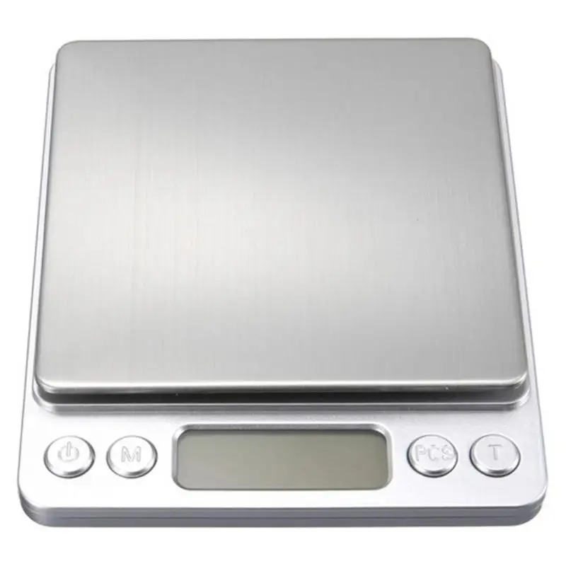 Portable New LCD Electronic Kitchen Mini Scales Stainless Steel Digital Precision Jewelry Scales Weighing Device 1000g/0.1g