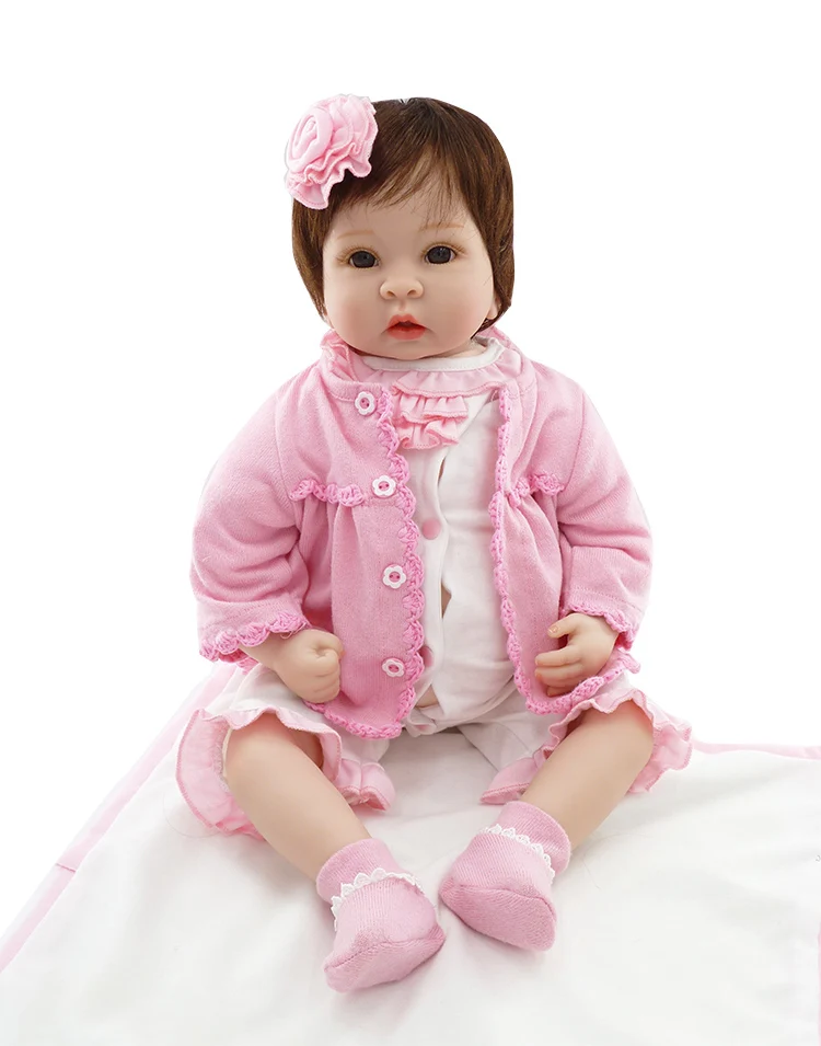 NPK 20 дюймов Reborn Baby Dolls DIY игрушки силиконовые реалистичные детские куклы с полным