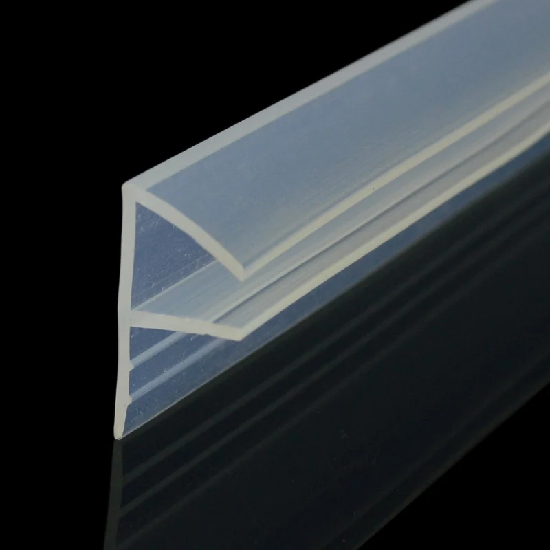 

Defoe de no frame glass door and window sealing strip F U H type window waterproof bathroom shower room waterproof silicone stri