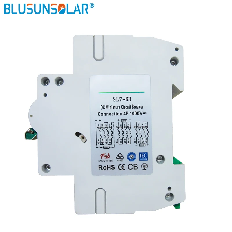 Оптовая продажа 50 шт./лот 4P 32A / Icu 6KA DC800V MCB Солнечная энергия фотоэлектрическая (pv)