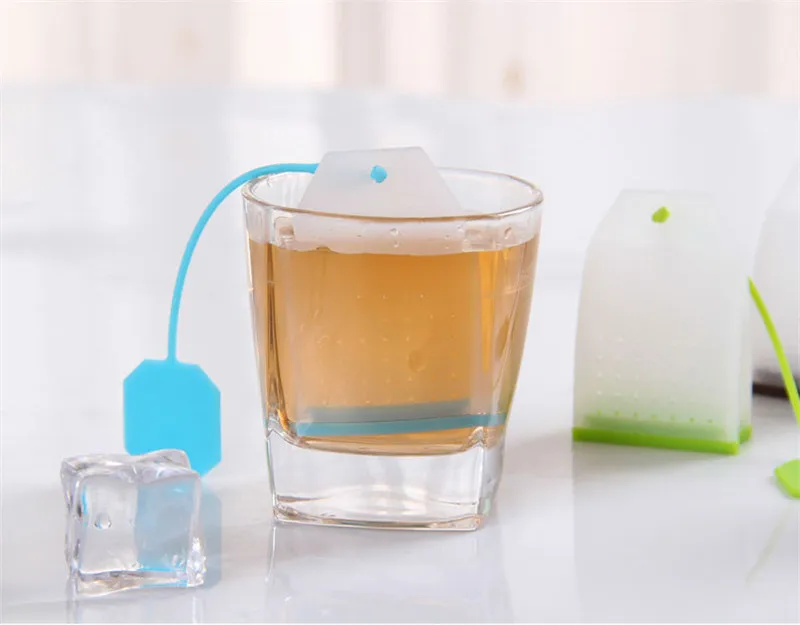 Пищевые силиконовые чайные пакетики infuser ситечко для чая пуэр/Улун/галстук Гуань Инь 3 шт