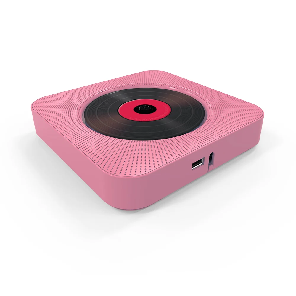 Портативный Bluetooth HiFi CD музыкальный плеер FM радио U диск 3,5 мм разъем для наушников Настенный CD плеер динамик с пультом дистанционного управления