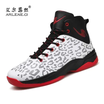 

Basket Homme 2018 New Brand Outdoor Basketball Shoes For Men High Top Breathable Air Cushion White Men's Comfortabl Sport Shoes