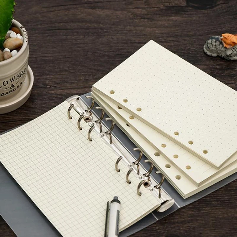 

45Sheets/Pack Student Supply A7 Dot Grid Line n11 Paper n04 Paper customized n10 Inside Page A5 A6 Notebook