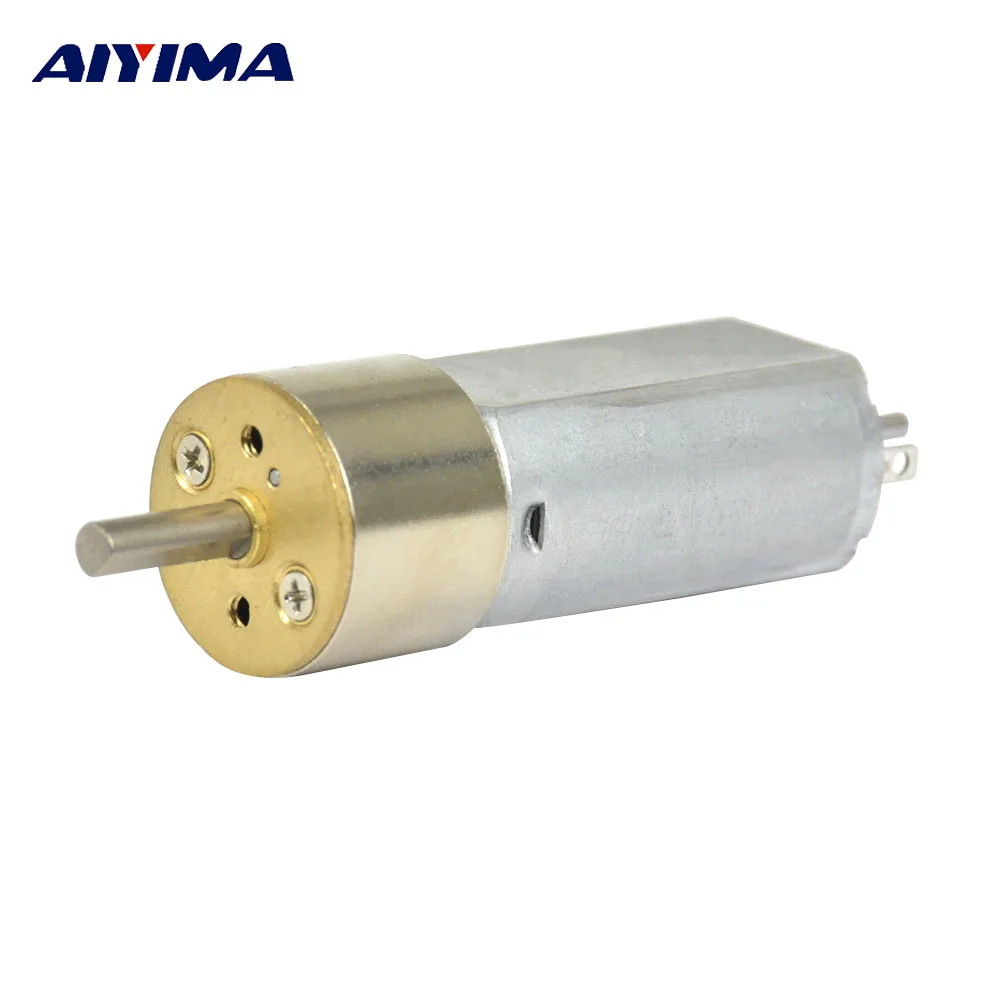 

Aiyima Micro DC Motor DC12V High Toque Gear Motor Double D-shaped Shaft Encoder Motors