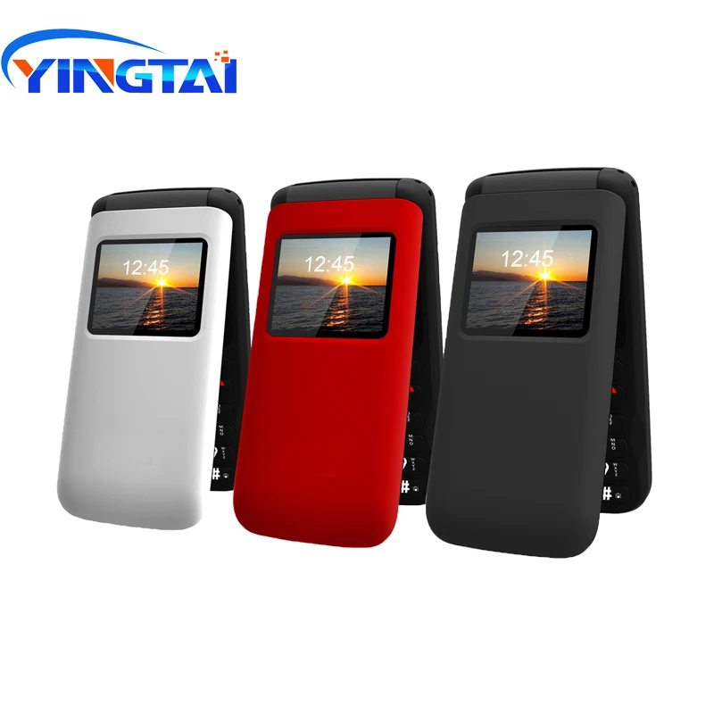 YINGTAI T40 Большой кнопочный недорогой разблокированный флип телефон для пожилых
