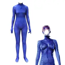 Маскарадный костюм из фильма «Люди Икс» Ворон даркхолм синий комбинезон Мистика боди костюм для Хэллоуина вечеринки дети взрослые женщины