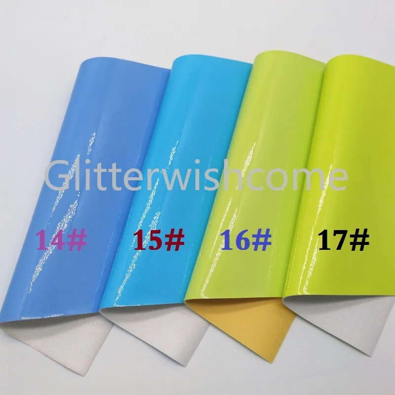 Glitterwishcome 21X29 см A4 размер винил для бантов неоновая лакированная кожа Fabirc искусственная кожа листы для бантов, GM304A
