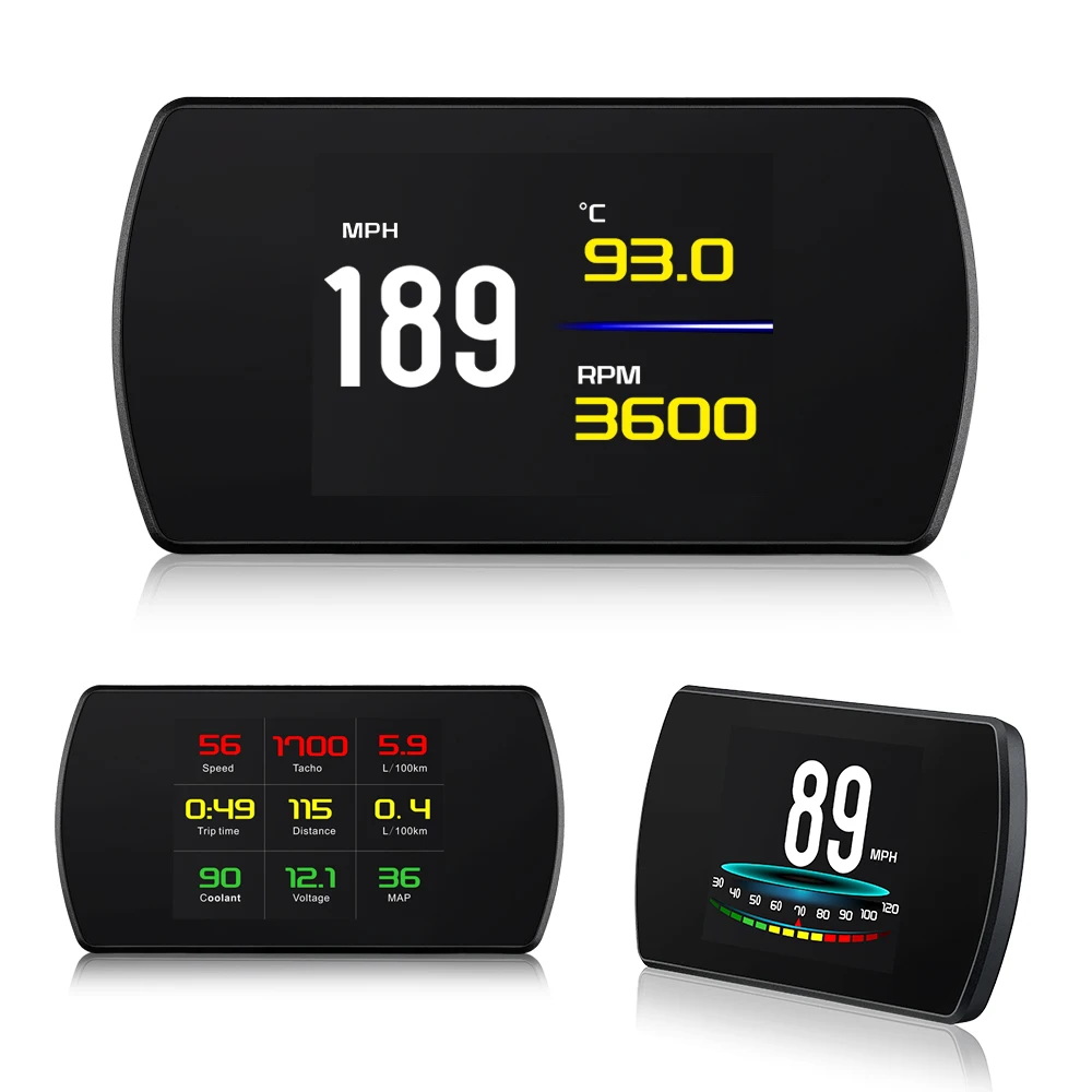 XYCING OBD2 автомобиля HUD Дисплей цифровой смарт измеритель HD Спидометр расход