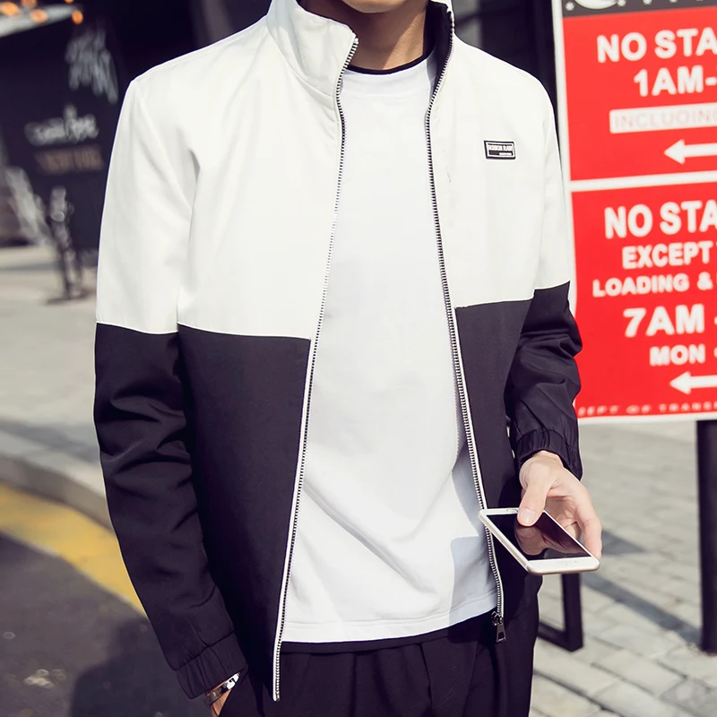 2016 New Arrival Spring Men's Solid Fashion Thin Jacket Male Casual