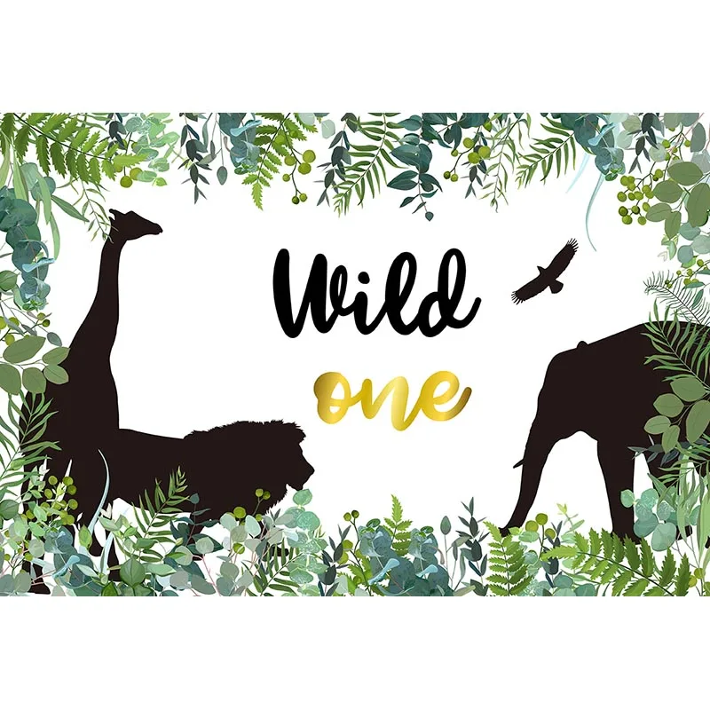 Фоны для фотосъемки Mehofoto Wild One с животными Фотофон новорожденных украшение дня