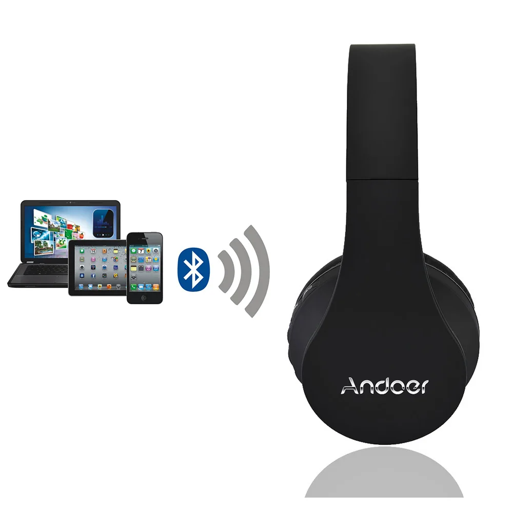 Andoer, цифровые, 4 в 1, многофункциональные, LH-811, стерео, Bluetooth 4,1+ EDR наушники, беспроводная гарнитура, музыкальные наушники с микрофоном