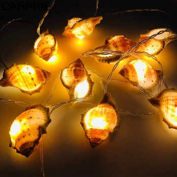 

CARPRIE LED Decorative Lights Ocean Conch Light String Photo Props Party Decoration Fairy String Lights For Wedding Lumineuse