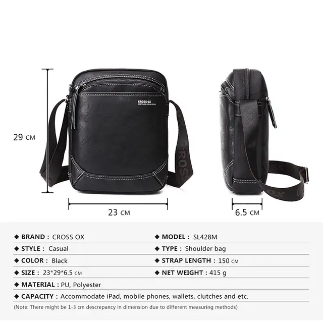different types of bags for mens