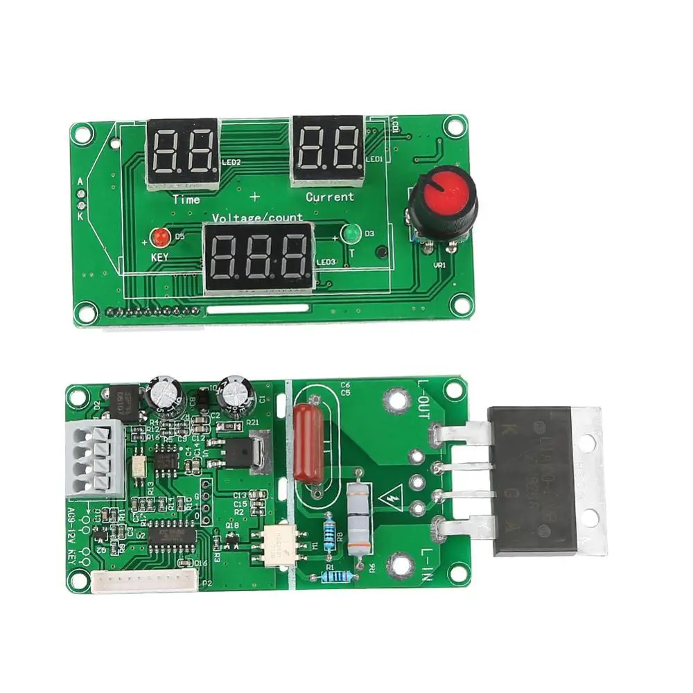 100A/40A цифровой ЖК-дисплей один импульсный кодер точечной сварки машина плата управления временем батареи точечной сварки