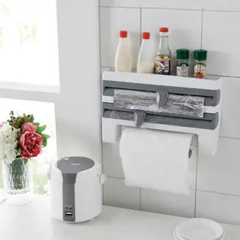 

Kitchen Paper Holder Hanger Tissue Roll Towel Rack Bathroom Toilet Sink Door Hanging Organizer Storage Hook Holder Rack