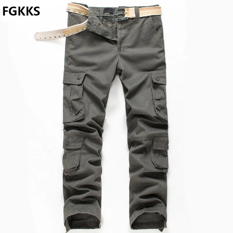 2017 New Brand High Quality Spring Style Mens Khaki Cargo