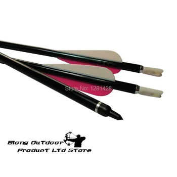 

30" Aluminum Arrow 2219 3" TPU Plastic Vane ID 7.62mm OD 8.73mm Changeable Field Point Hunting Archery Bow Free Shipping
