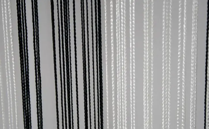 Черно-белая струнная занавеска, перегородка для комнаты, свадебная драпировка, современные занавески