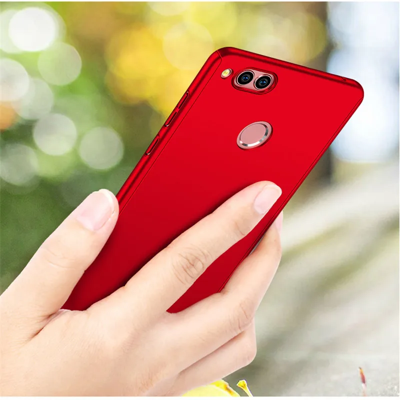 

360 Full Protection PC Hard Cases For Huawei Honor 7X Back cover For Huawei Honor 7X 7 X Matte coque fundas with Glass Film