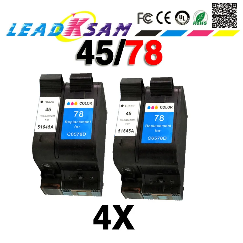 Заменить на картриджи для принтеров hp 45 и 78 совместимые с deskjet 1220c 3820 3822 6122 6127 930c 932c