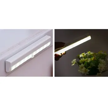 

Hot sale 10 LED Sensor Light Human Body Infrared Sensor LED Light Battery Type Pasted Type 2 Light Colors